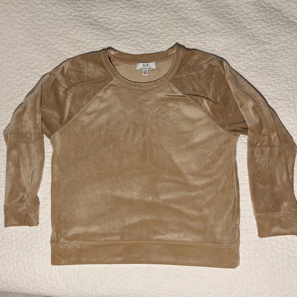 Magaschoni Tan Boxy‎ Long Sleeve Hoodie